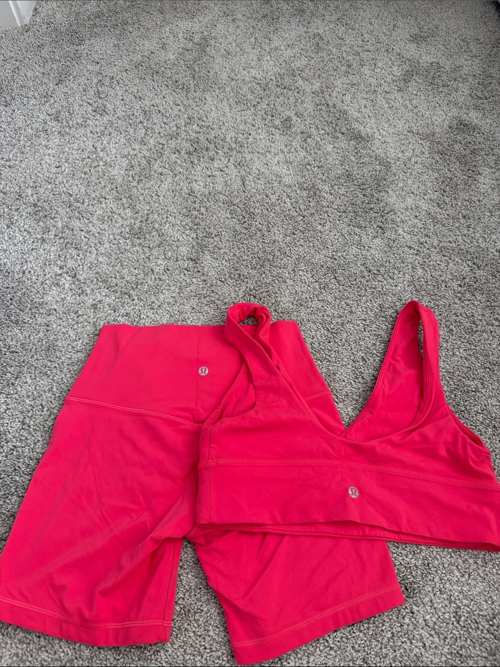Lululemon align Shorts and Sports Bra Set